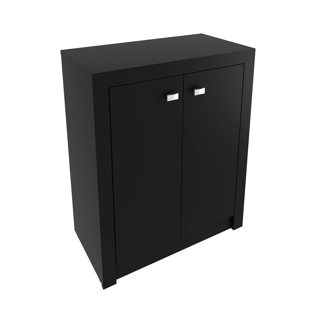 Balcão Multiuso 2 Portas 1 Prateleira Me4103 Tecno Mobili Preto