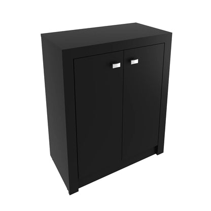 Balcão Multiuso 2 Portas 1 Prateleira Me4103 Tecno Mobili Preto
