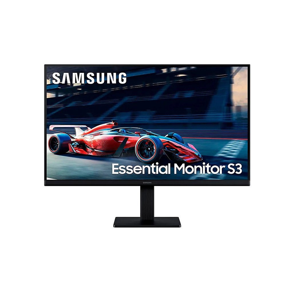 MONITOR GAMER SAMSUNG S3 24" FHD, IPS, 100HZ, HDMI E VGA, PRETO - LS24D300GALMZD