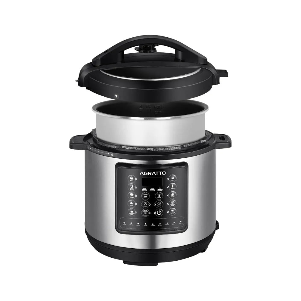 Panela de Pressão Multifunções Agratto Digital 6L Inox