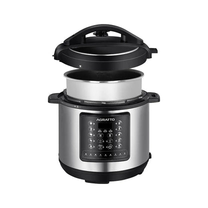 Panela de Pressão Multifunções Agratto Digital 6L Inox