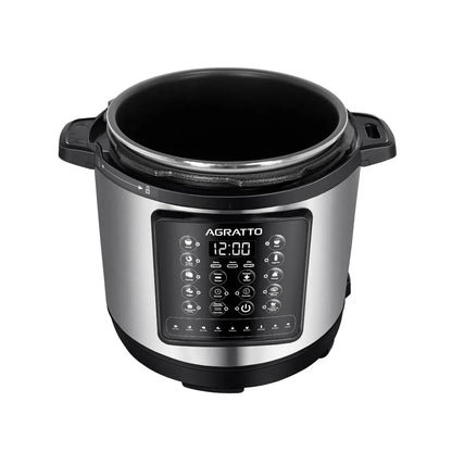 Panela de Pressão Multifunções Agratto Digital 6L Inox