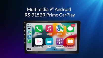 Multimídia RS915BR Prime 9" CarPlay Tela Touch