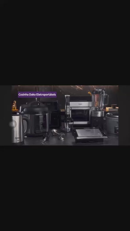 Panela Pressão Elétrica Dako 6L 1000W Multifunções Preta Cor