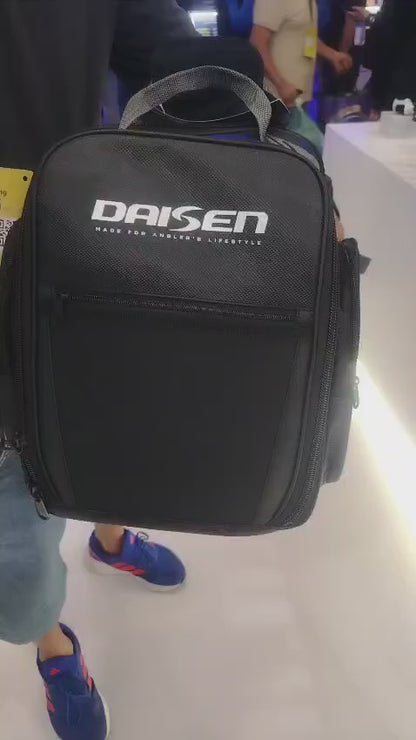 Mochila De Pesca Daisen Com 3 Estojos Black Grey Para Pesca
