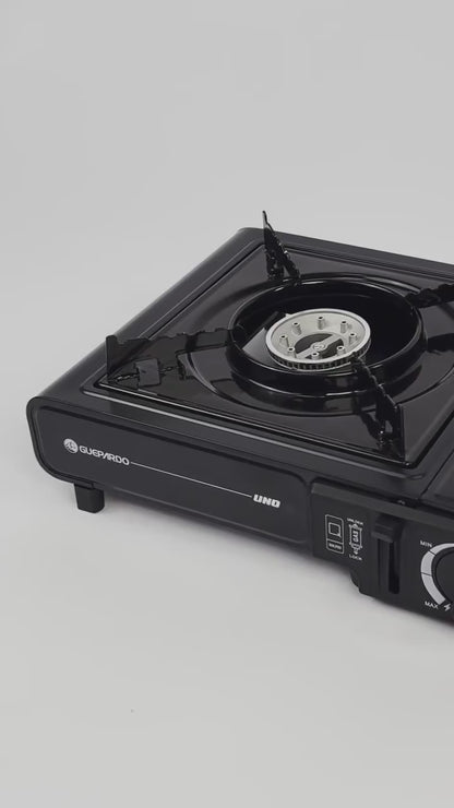 FOGAREIRO DE MESA PORTÁTIL GUEPARDO UNO NTK  PRETO