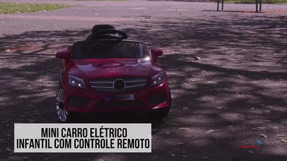 MINI CARRO ELÉTRICO INFANTIL COM CONTROLE REMOTO IMPORTWAY 6V BW007VM - VERMELHO