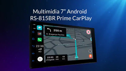 Multimídia Roadstar RS815BR Prime 7" Tela Touch/Espelhamento de Tela