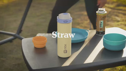Garrafa Térmica Isomax Straw 710ml NTK Azul